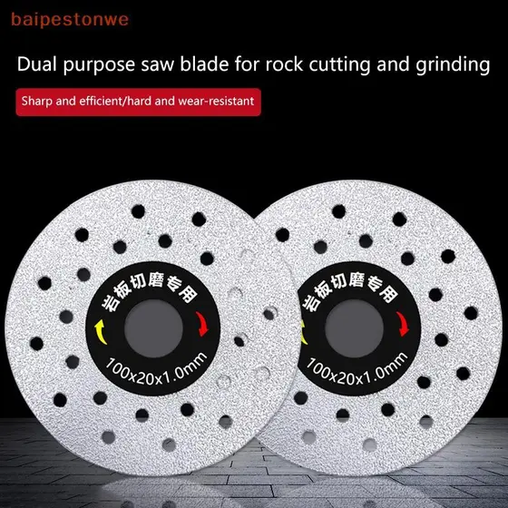 [baipestonwe] 1 Peça Discos De Corte Finos De Porcelana Cerâmica Para Máquina Rebarbadora 4 " 100mm Disco A Seco