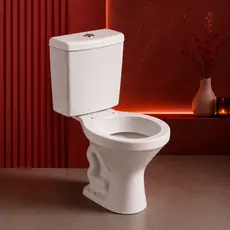 Bacia Vaso Sanitário Completo Com Caixa Acoplada Branco Atual