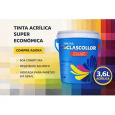 Tinta acrilica Economica alta resistência rendimento Antmofo 3.6l