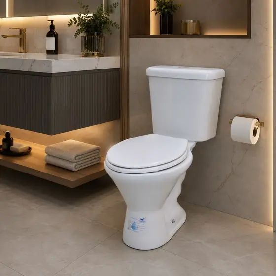 Bacia Vaso Sanitário Completo Com Caixa Acoplada  - Sofisticado