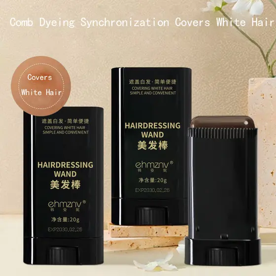 Conjunto De Retoque De Cabelo 2 Em 1 , Cobertura Instantânea De Cabelos Grisalhos E Linhas Finas , À Prova D'água , Perf