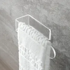 Suporte para Toalha de Mão Porta Toalha de Acrílico Transparente