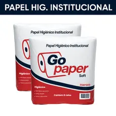 Papel Higiênico Go Paper 16 Rolos Branco – Econômico