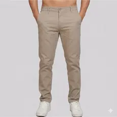 Calça Sarja Masculina Bege Moda Outono Inverno Calça Elegante Masculina 26