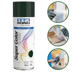 Tinta Spray Aerossol Verde Escuro Uso Geral 350ml  250g Tekbond