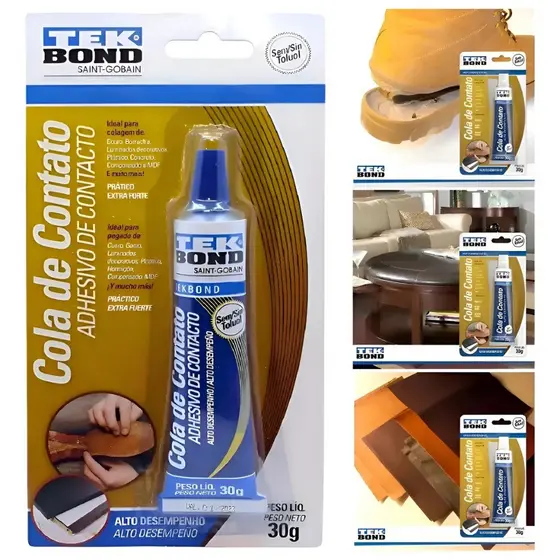 Cola De Contato Sapateiro Tekbond 30g Sapatos Tenis Carpetes