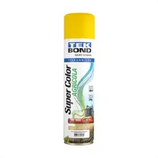 Tinta Spray Super Color Agrícola Tekbond 240g 400ml Cores Amarelo e Vermelho
