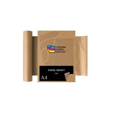 Papel Kraft Natural - Marrom Pardo 180g formato A4 com 100 folhas