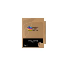 Papel Kraft Natural 180g formato A4 com 100 folhas