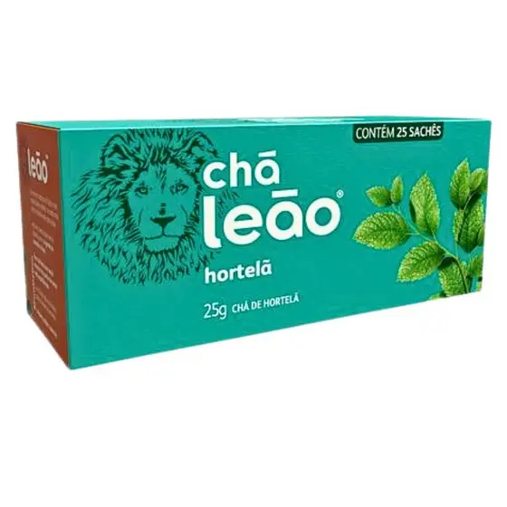 Chá Leão Ervas Básicas - Hortelã 25 Sachês (25g)