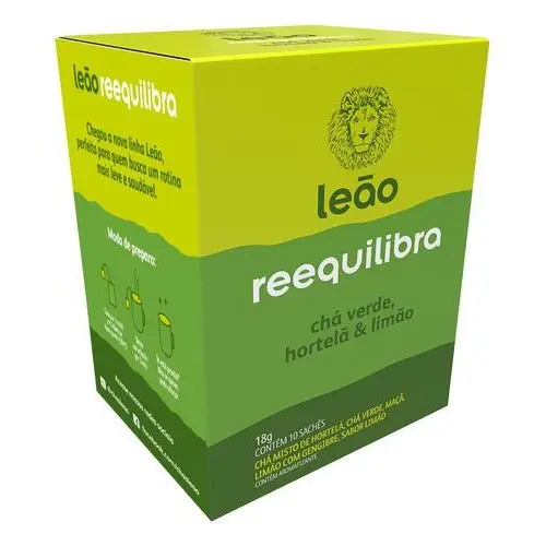 Chá Leão Funcionais - Reequilibra 10 Saches