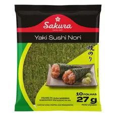 Yaki Sushi Nori Sakura 10 Folhas (27G)