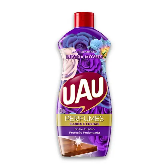Lustra Móveis Uau Flores E Folhas 200ml