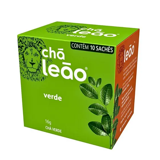 Chá Leão Verde Em Sachê 16 G 10 U