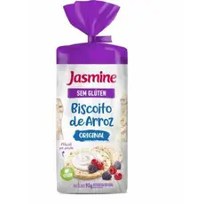Jasmine Biscoito De Arroz Integral Nacional Sem Glúten 90G