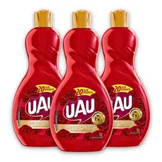 Kit 3un Limpador 1L UAU Flores Vermelhas E Sedução Promo