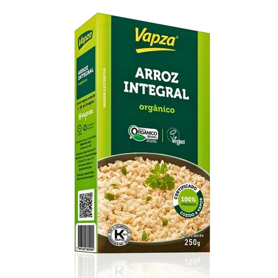 Arroz Integral Orgânico 250G Vapza