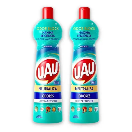 Kit 2un Multiuso 500ml UAU Neutraliza Odores