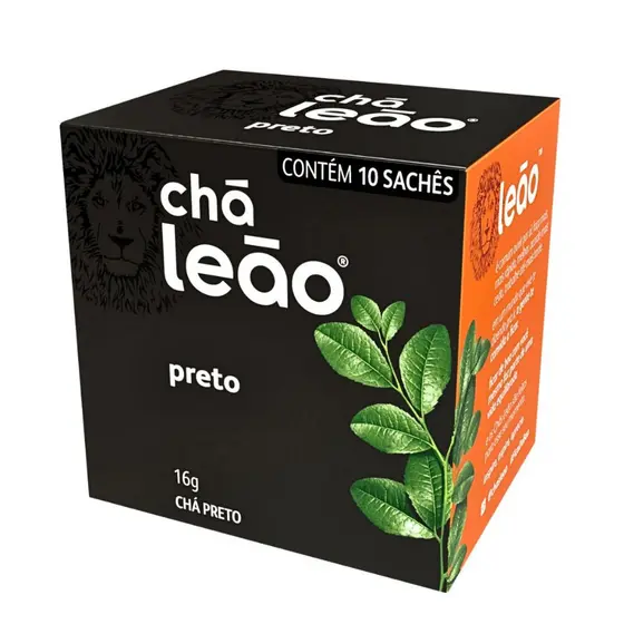 Chá Preto Natural Leão 10 Sachês (16g)