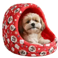 Caminha De Cachorro Iglu Cama Pet Toca para Cachorro e Gato Quentinha Toca Pet Confortável Pequeno Médio Grande