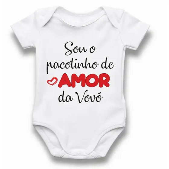 Roupa De Bebê Body Pacotinho Amor Da Vovó R1605