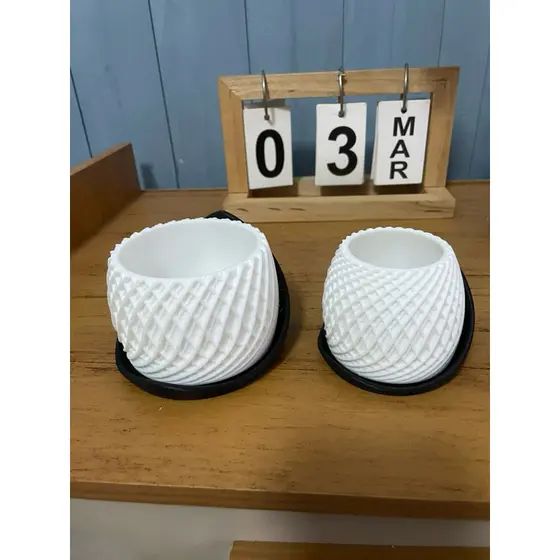 kit vaso com base