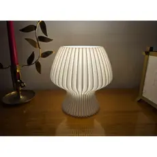 Luminária de Mesa Impressão 3D PLA Sustentável Design Orgânico