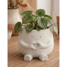kit 3 Vaso Boneco Fazendo Coração com Mãos