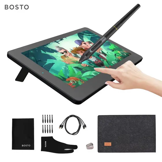 Mesa Digitalizadora BOSTO BT-12HD 11.6" Tablet HD H-IPS LCD 1366*768, 8192 níveis de pressão