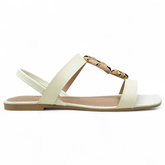 Sandalia Dakota Rasteira Conforto Feminina Pedraria Macia Original