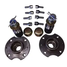 PAR DE CUBO DE RODA COMPLETO FIAT PARA CARRETINHA REBOQUE