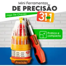 Kit Chave De Precisão Manutenção/ Chaves Para Celular Eletronicos Ferramentas Kit ferramenta Fenda Philips Multiuso