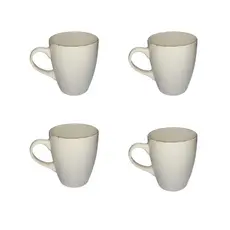 conjunto 4 Xícaras de Cerâmica Café, Chá, Capuccino