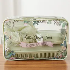 Kit Viagem 5 Peças Higiene Pessoal Necessaire Esponja Porta Escova de Dentes Saboneteira Pente