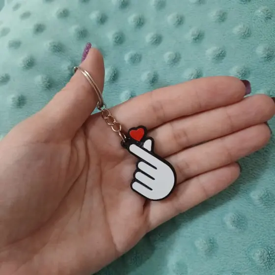 Kit Chaveiros mãozinha coração coreano para lembrancinhas dia das mães, festas, aniversário
