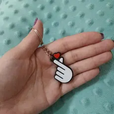 Kit Chaveiros mãozinha coração coreano para lembrancinhas dia das mães, festas, aniversário