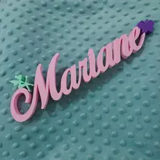 Letreiro com nome personalizado para chá revelação, chá de bebê, aniversário, festas