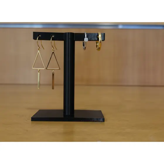 Suporte e expositor de BRINCOS EM T para Joias Brincos, Anéis, Pulseiras ou Colares Balcão Mesa Vitrine