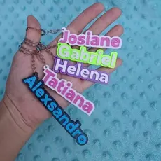 kit Chaveiros com nome personalizado, tag de identificação para escola, bolsas, estojo, mochila.