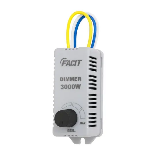Dimmer 3000W Controlador Velocidade Rotativo Proteção (3000 - FCT)