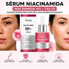 Sérum Niacinamida 10%  Ácido Tranexâmico TXA 3% Clareador de Manchas Melasma Acne Uniformizador de Tom de Pele