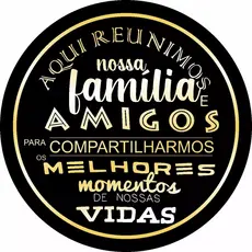 CAPA PAINEL REDONDO 50x50 CM TECIDO SUBLIMADO AMIGOS FESTAS CONFRATERNIZAÇÃO FIRE