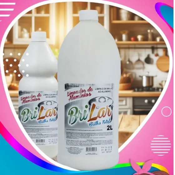 Limpador de alumínio brilhar Kit Lar Premium 2 Litros