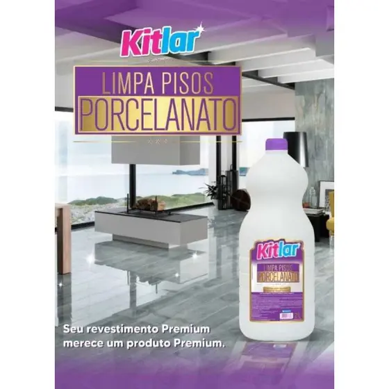 Limpa Piso Porcelanato Kit Lar 2 Litros Limpa sem agredir