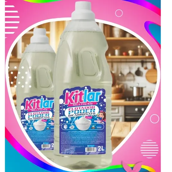 Multiuso Flotador Kit Lar Poder Bicarbonato 2 e 5 Litros com Bicarbonato de Sodio