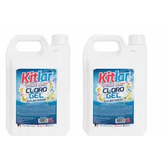 Kit 2 Detergente Clorado Cloro Gel Limpeza Pesada Kit Lar 5L