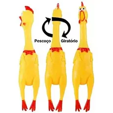 Brinquedo Mordedor Para cachorro, gato, cães Frango Galinha P M G Faz Barulho Todos os Tamanhos 17cm 31cm 40cm PROMOÇÃO