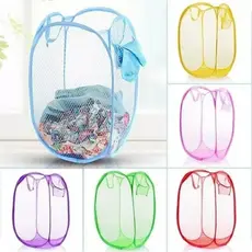 Cesto De Roupa 30x30x45Cm Caixa Cesto Dobrável Para Roupas E Brinquedos Cesto Infantil Cores Diversas Caixa Organizadora