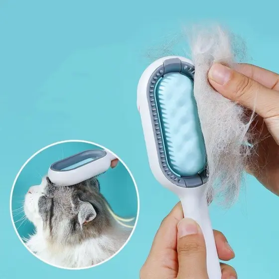 Escova Removedora Tira Pelos Dos Pets Cães E Gatos