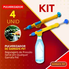 Pulverizador de Garrafa PET 4, 2 ou 1 Peça Borrifador Manual Alta Pressão Regar Plantas Jardim Lavar